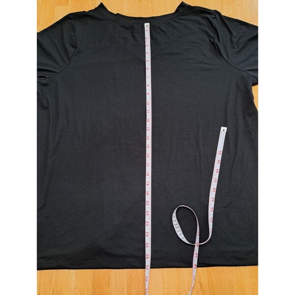 Zenana Long Sleeve V-Neck Pocket Tee Lot of 2 Blue & Black Women’s Size 2X - Picture 15 of 15